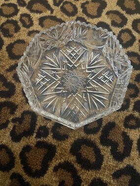 & Other Stories Clear Cut Glass Decorative Bowl